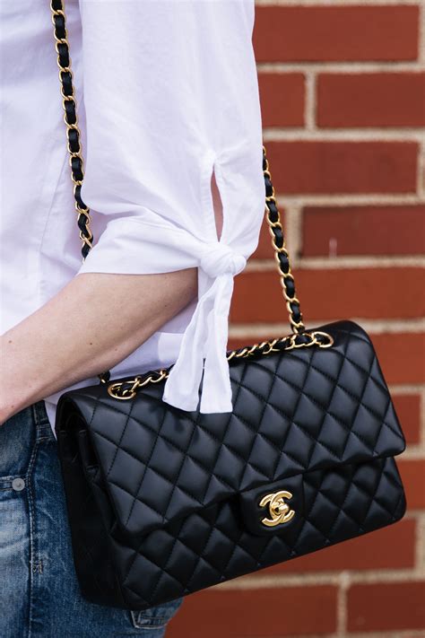 medium classic flap chanel|authentic chanel classic flap bag.